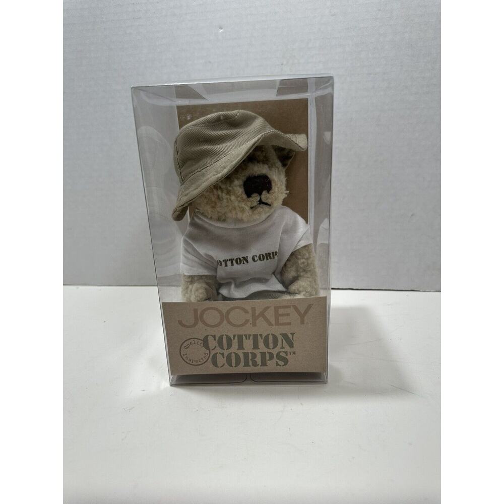 Vintage JOCKEY COTTON CORPS‎ Collectible Stuffed BEAR Plush Brand NEW In Box